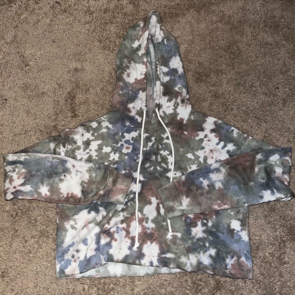 Tie Dye, Wild Fable, Cropped hooded sweatshirt, Size medium